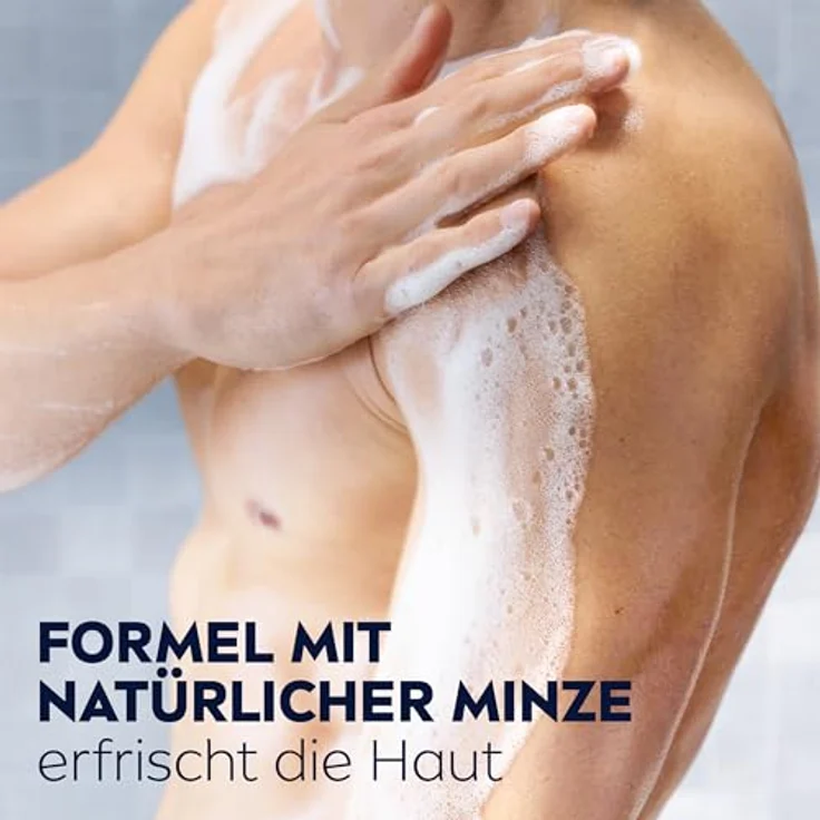NIVEA MEN Energy Duschgel, pH-hautneutrale Pflegedusche mit natürlicher Minze und 24h Frischeeffekt, für Männer (250 ml) – Bild 5
