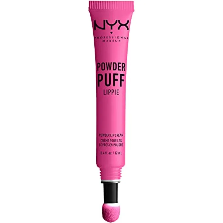 NYX Professional Makeup Lippencreme - Powder Puff Lippie Lip Cream, leichte Creme für die Lippen, pudrig-weicher Look, 12 ml, Fuchsia