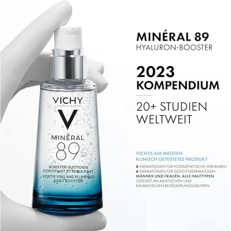 Vichy feuchtigkeitsspendendes Serum Mineral 89 mit Hyaluronsäure 50 ml, mit pflegender Wirkung – Bild 4