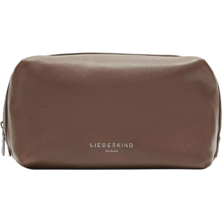 Liebeskind Kulturbeutel Leder 18 cm, braun, 100% Leder, kompakt und stilvoll – Bild 1