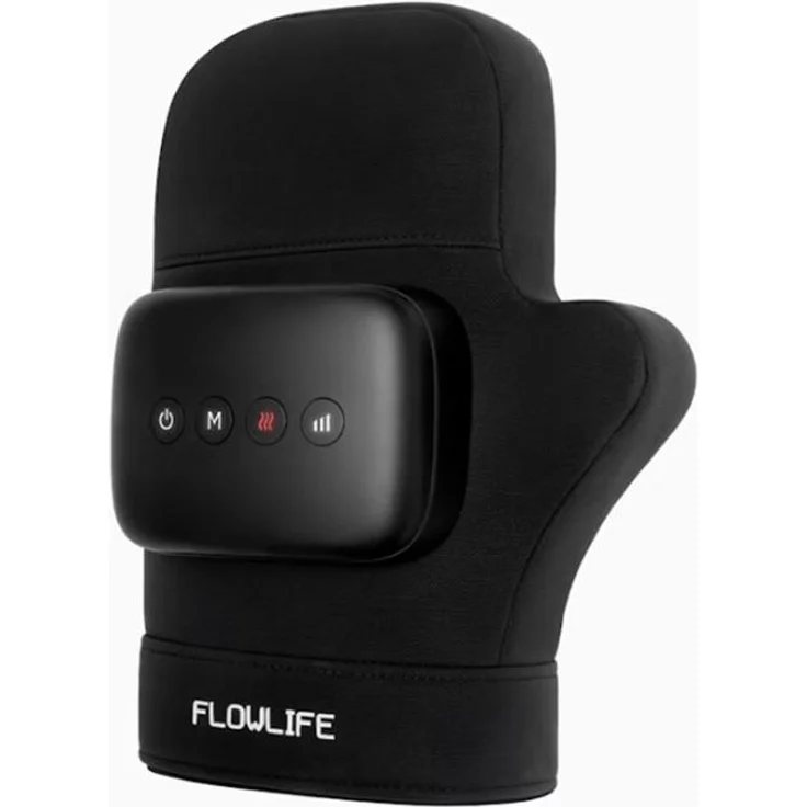 Flowlife Flowpression Hand, Handmassagegerät mit 3 Intensitätsstufen und therapeutischer Wärme bis 42 °C, wiederaufladbar, Modell FLHAVX1
