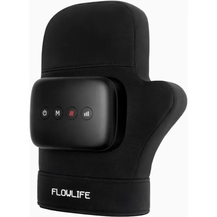 Flowlife Flowpression Hand, Handmassagegerät mit 3 Intensitätsstufen und therapeutischer Wärme bis 42 °C, wiederaufladbar, Modell FLHAVX1