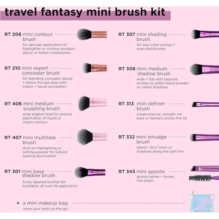 Real Techniques Travel Fantasy Mini Brush Kit Pinselset – Bild 3