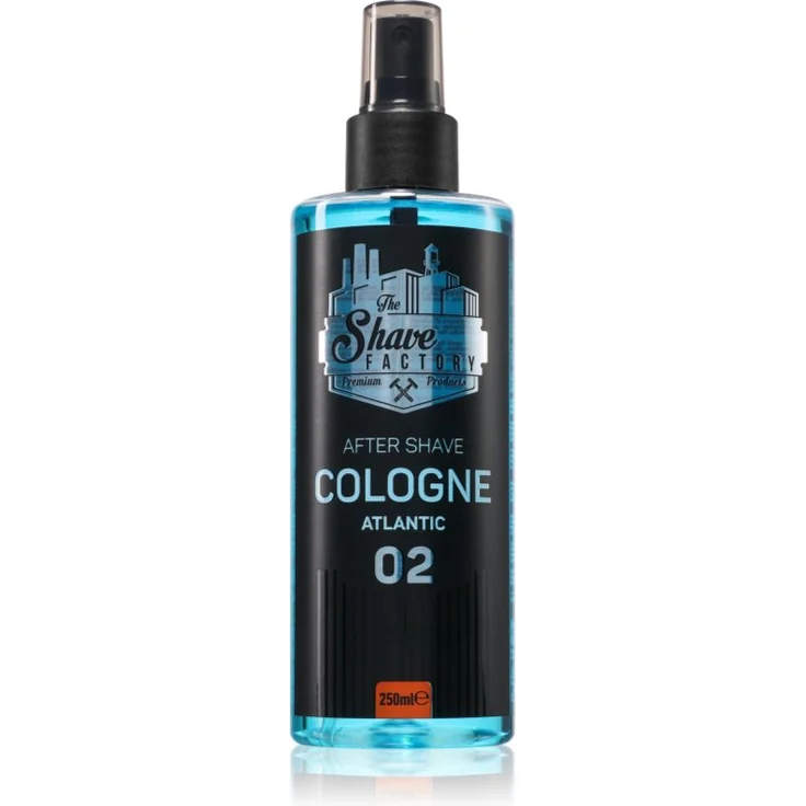 The Shave Factory Atlantic After Shave, 250 ml, beruhigende Pflege für empfindliche Haut, reduziert Hautrötungen und spendet tief Feuchtigkeit