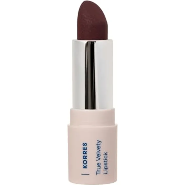KORRES True Velvety Lipstick Wine Red 59, weinroter Lippenstift mit hoher Deckkraft, cremiger Textur und semi-mattem Finish, vegan, 3g