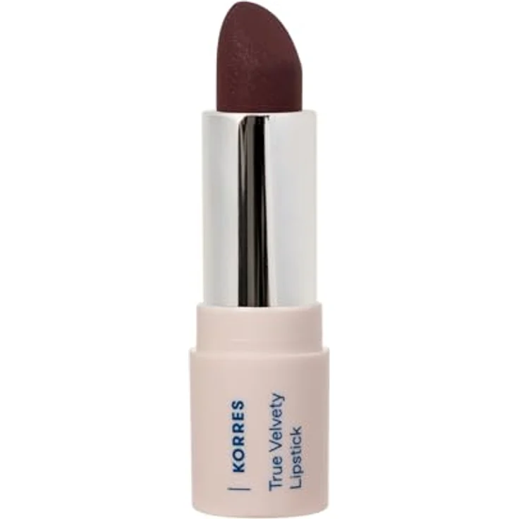KORRES True Velvety Lipstick Wine Red 59, weinroter Lippenstift mit hoher Deckkraft, cremiger Textur und semi-mattem Finish, vegan, 3g – Bild 1