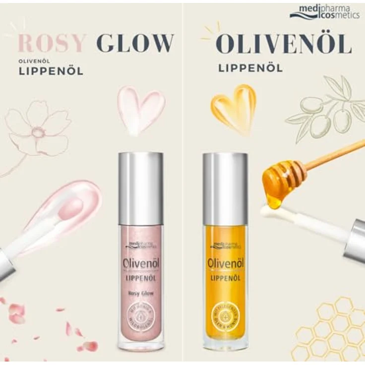 Dr. Theiss Olivenöl Lippenöl, rosy glow, 4 ml, feuchtigkeitsspendende Lippenpflege – Bild 7