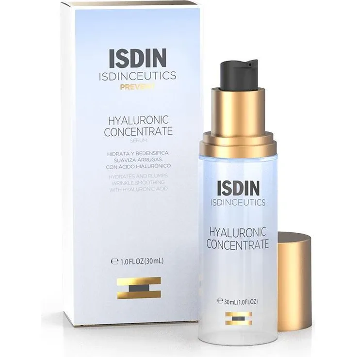 Isdin Hyaluronisches Gesichtsserum, Intensiv feuchtigkeitsspendendes Konzentrat mit reiner Hyaluronsäure, 30 ml