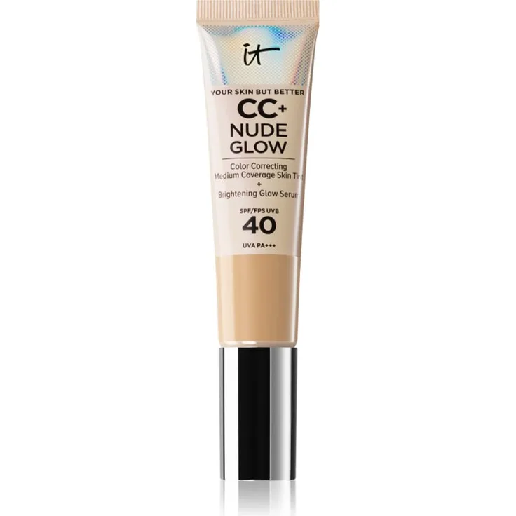 IT Cosmetics Your Skin But Better CC + Nude Glow CC Cream, getönte Tagescreme zur Verjüngung der Gesichtshaut, SPF 40, Fair Light, 32 ml