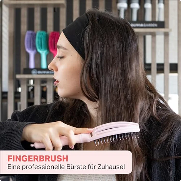 Olivia Garden Bürste Fingerbrush Pastel Pink Combo Small – Bild 9