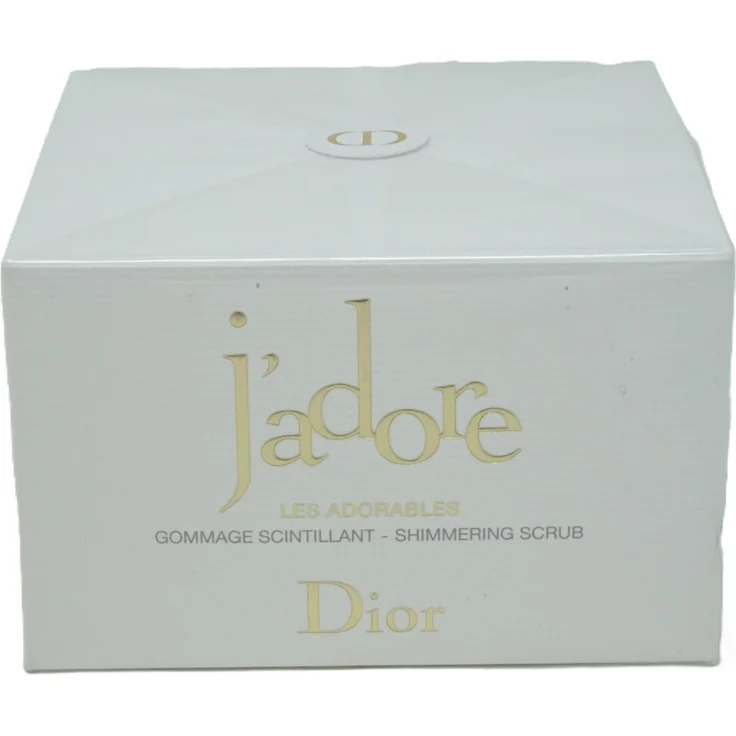 Dior J'adore Les Adorables Shimmering Scrub, Körperpeeling 150ml mit 24k Goldpartikeln und perlmuttartigen Pigmenten