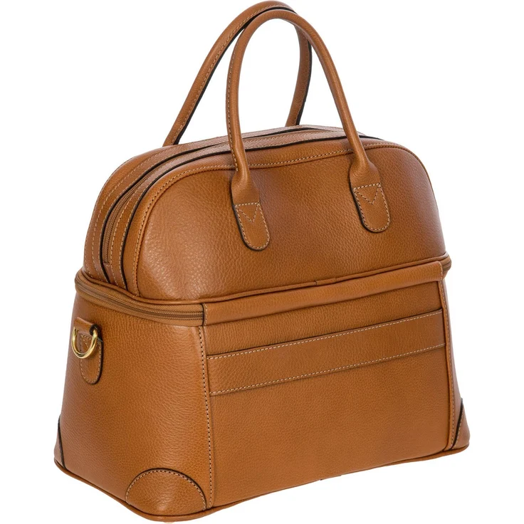 Brics Life Pelle Beautycase 35 cm, Braun, (17 l) - Hochwertiges Leder, elegantes Design, hergestellt in Italien – Bild 1