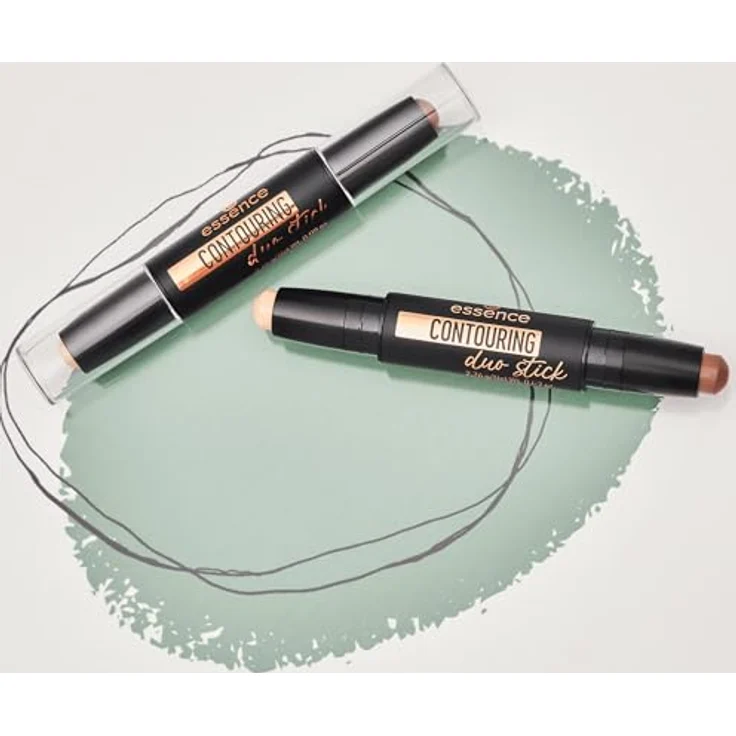essence CONTOURING Duo Stick, beidseitiger Konturenstift mit Bronzer, Farbton 20 Light, 2 g, vegan – Bild 7