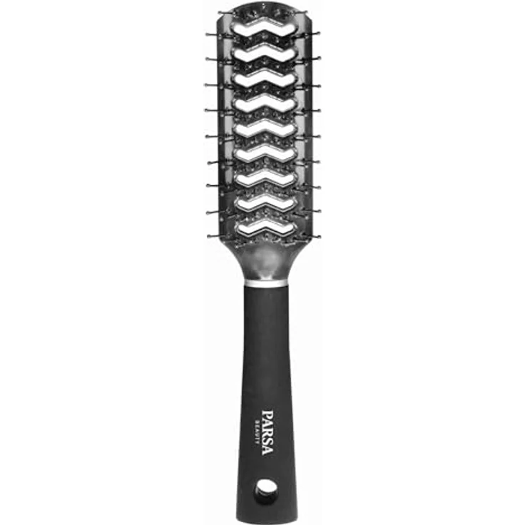 Parsa Beauty Haarbürste Trend Line Föhnbürste Mit Kunststoffpins Schwarz – Bild 2