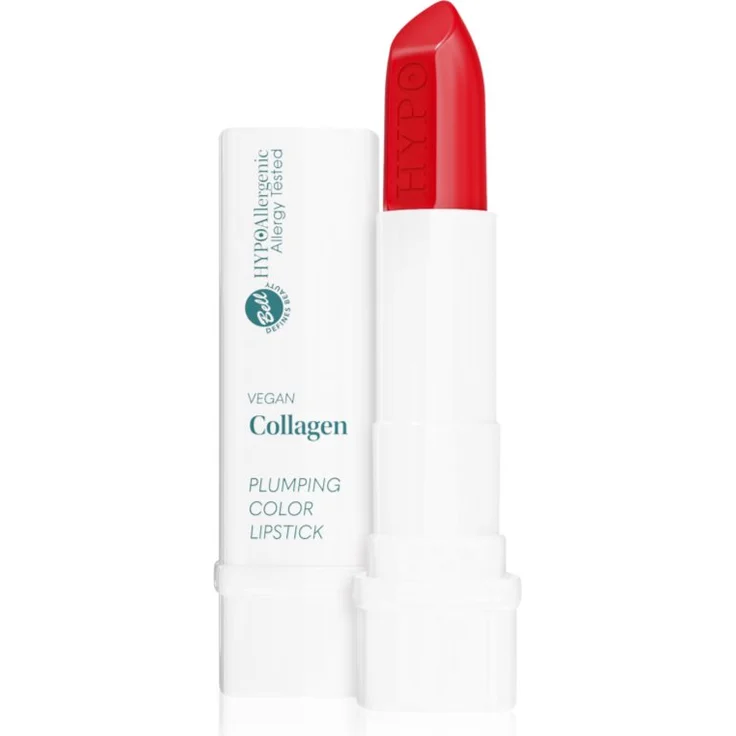 Bell Hypoallergenic Lippenstift Farbton 04 Fire, 4 g, feuchtigkeitsspendend, optisch voluminisierend, vegan