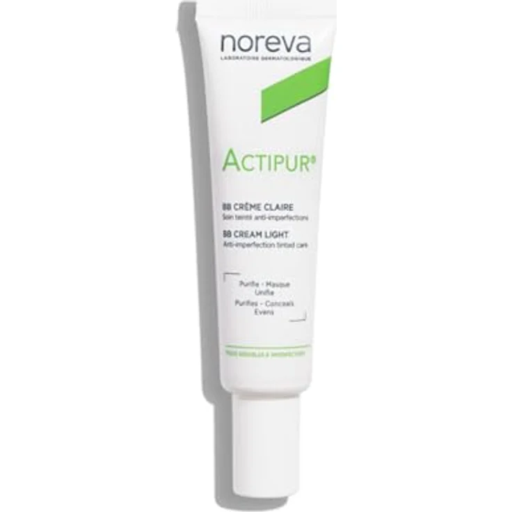 Noreva Actipur BB Cream, getönte Tagescreme mit mattierendem Effekt, Farbton Light/Claire, 30 ml – Bild 1