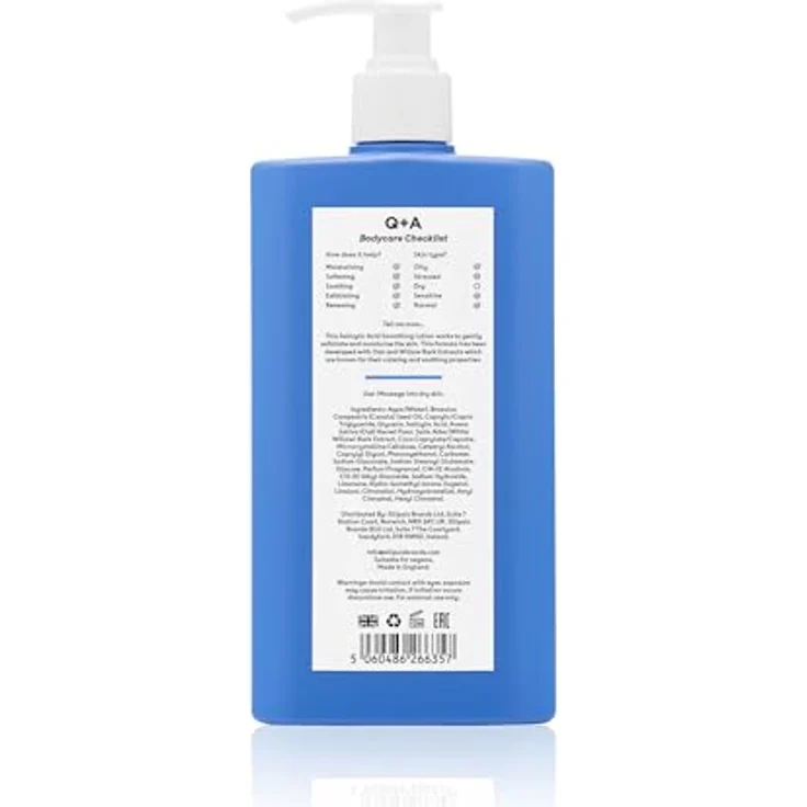Q+A Salicylsäure Glättende Lotion, BHA Hautpeeling zur Bekämpfung von Unreinheiten, beruhigende Formel mit Wassermelonen-Duft, 250ml – Bild 2