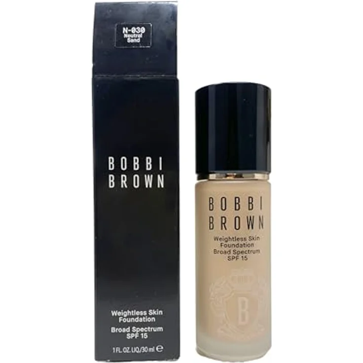 Bobbi Brown Weightless Skin Foundation SPF 15, langanhaltende Make-up Foundation mit feuchtigkeitsspendender Wirkung, Farbton Neutral Sand, 30 ml – Bild 1