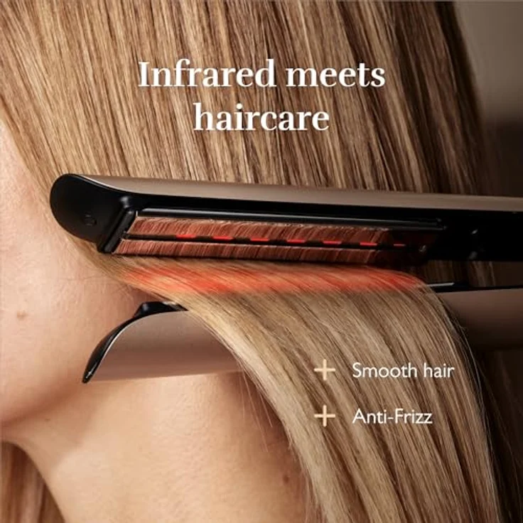 Silk'n SilkyAir Trinity 3-in-1-Tool, Glätteisen zum Trocknen und Stylen mit Keramikplatten, 80 °C–230 °C temperaturregulierbar, LED-Display, inklusive hitzebeständiger Reisetasche – Bild 4