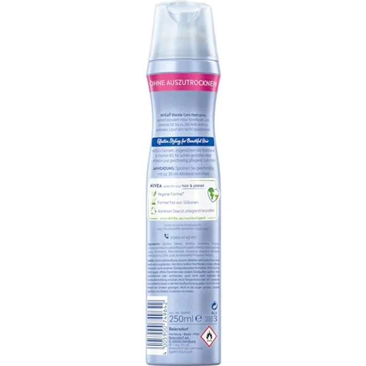 Nivea Haarspray Blond Schutz&Pflege 250 ml – Bild 5