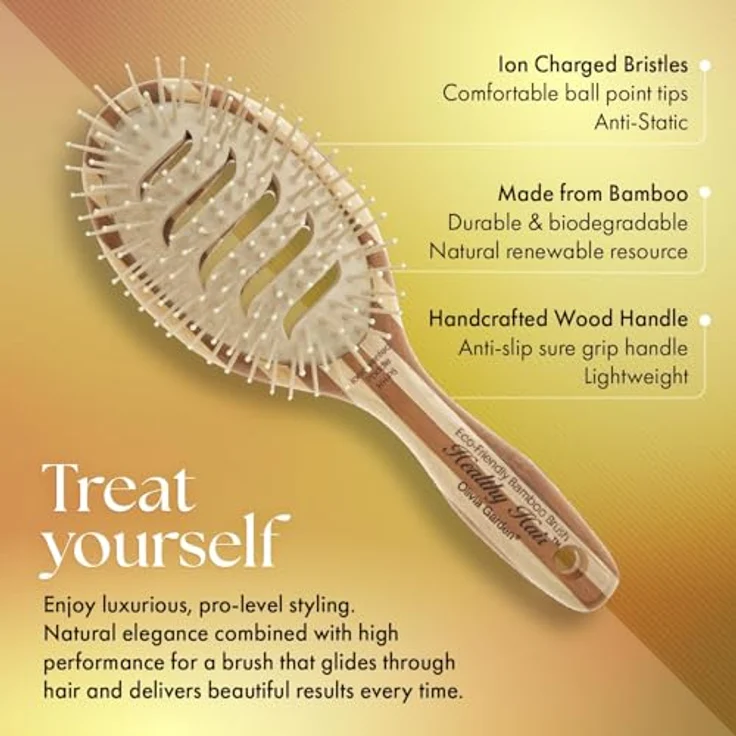 Olivia Garden Healthy Hair 11-Reihig Oval Mit Luftöffnungen – Bild 4