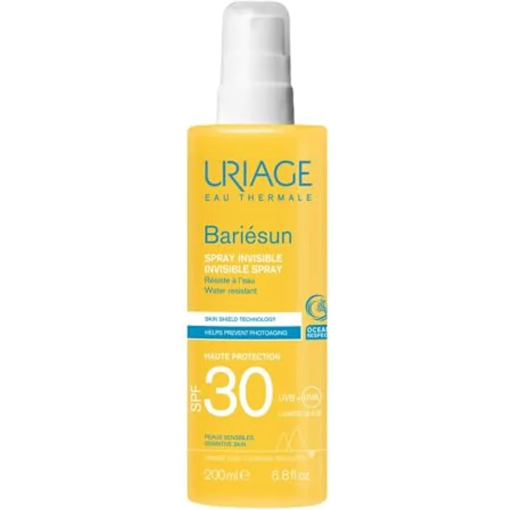 Uriage Bariésun Spray SPF 30, Sonnenschutzspray für den Körper, UV-Schutz, 200 ml