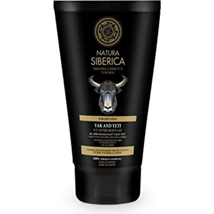 Natura Siberica Yak And Yeti Icy After Shave Gel, 150 ml, beruhigende Rasierpflege für Männer gegen Hautirritationen