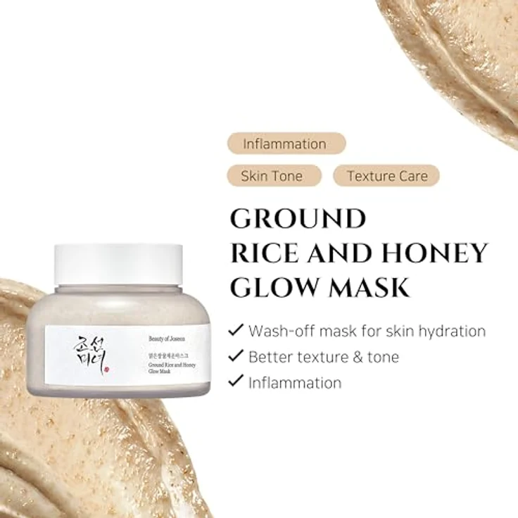 Beauty of Joseon Reis- und Honig-Glow-Maske zur Poren- und Sebumkontrolle, 150 ml, koreanische Hautpflege – Bild 2