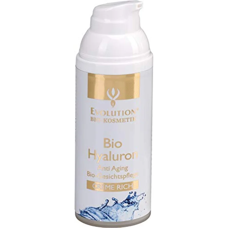 Evolution Bio Hyaluron Gesichtscreme Rich 50ml, Reichhaltige Bio-Formel als Tages- & Nachtpflege – Bild 2