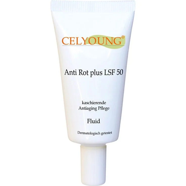 CELYOUNG Anti Rot plus LSF 50, Gesichtspflege Fluid zur Linderung von Rötungen, 50 ml