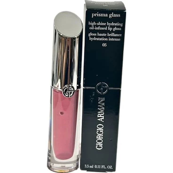 Armani Prisma Glass Lipgloss Damen, 3,5 ml, 24h Feuchtigkeit, voluminöser Effekt, leichter Glanz – Bild 1