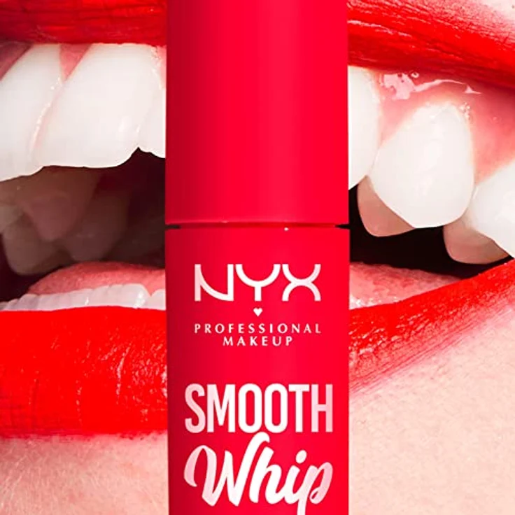 NYX Professional Makeup Smooth Whip Matte Lip Cream, Lippenstift mit hoher Pigmentierung, 4 ml, Farbe ICING – Bild 11