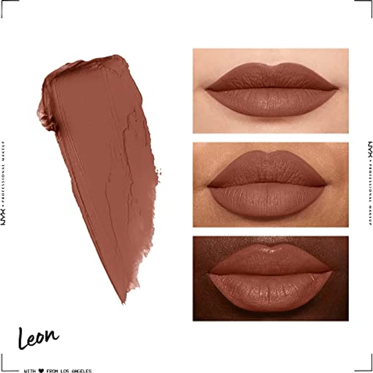 NYX Professional Makeup Wedding Soft Matte Lip Cream, Lippenstift in Leon, 8 ml, feuchtigkeitsspendend und langanhaltend – Bild 3
