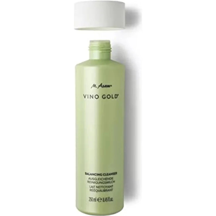 M. Asam VINO GOLD Ausgleichende Reinigungsmilch (250 ml) – reinigt & befreit die Haut von Unreinheiten, ideal zur Entfernung von Make-up, spendet Feuchtigkeit, mit Vitamin E, vegane Gesichtsreinigung – Bild 2