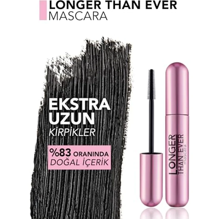 flormar Longer Than Ever Mascara, Wimperntusche für extra Länge und Volumen, 10 ml – Bild 5