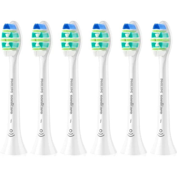 Philips Sonicare InterCare HX9006/87, Ersatzköpfe für elektrische Zahnbürsten, weiße 6 St., gründliche Reinigung und sanfte Pflege