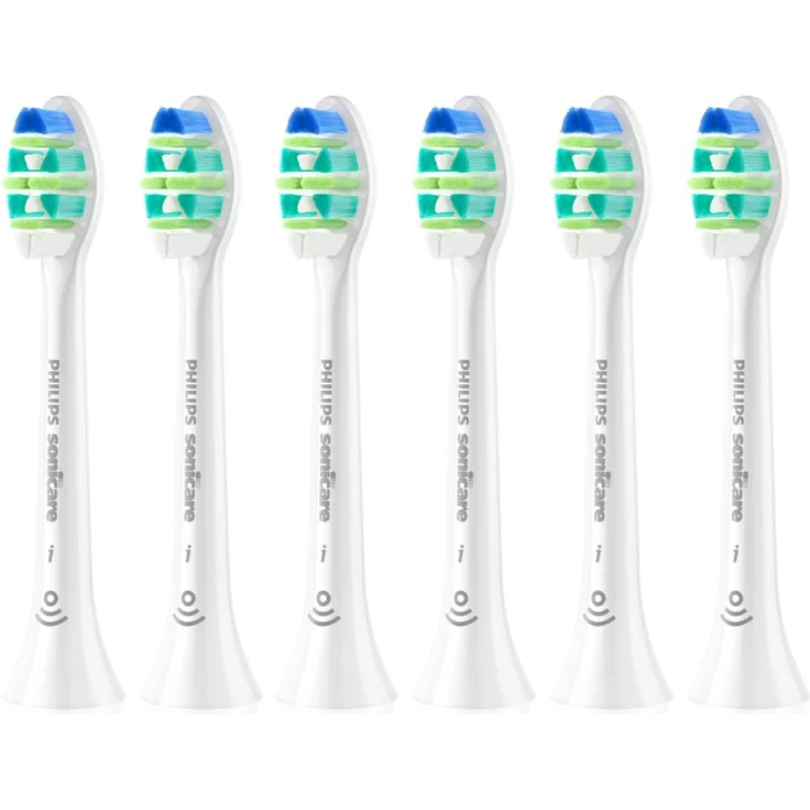 Philips Sonicare InterCare HX9006/87, Ersatzköpfe für elektrische Zahnbürsten, weiße 6 St., gründliche Reinigung und sanfte Pflege