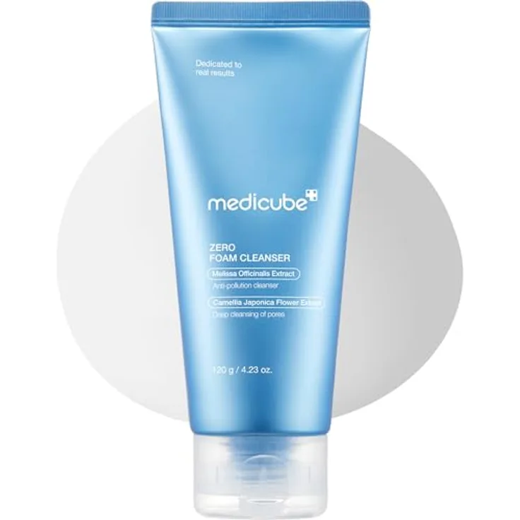 Medicube Zero Foam Cleanser 120g, sanfter Gesichtsreiniger für empfindliche Haut, entfernt Unreinheiten und kontrolliert Talg