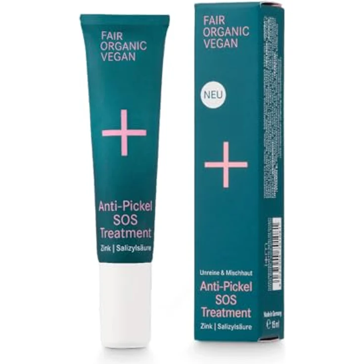 i+m Naturkosmetik Anti-Pickel SOS Treatment 15ml · Sofort Anti-Pickel-Pflege mit Zink & Salizylsäure · Vegan · BIO Creme gegen Pickel im Gesicht – Bild 1