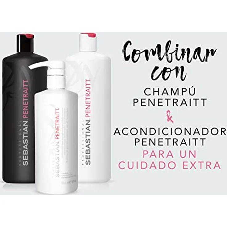 SEBASTIAN PROFESSIONAL PENETRAITT – Repair-Haarmaske regeneriert geschädigtes Haar (500 ml) – tiefenwirksame Haarpflege für strapaziertes, blondiertes Haar – repariert und stärkt – Bild 5