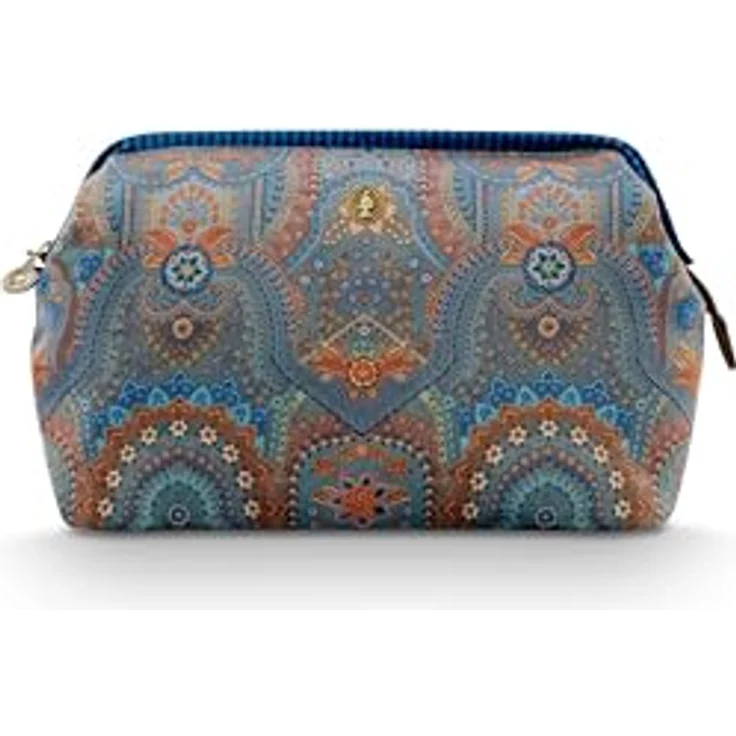 Pip Studio Cooper Cosmetic Purse Extra Large Jabali Blue, großzügiger Stauraum, robustes Material, praktische Aufteilung, kompakt und leicht zu reinigen, 30x13.8x20.7cm – Bild 1