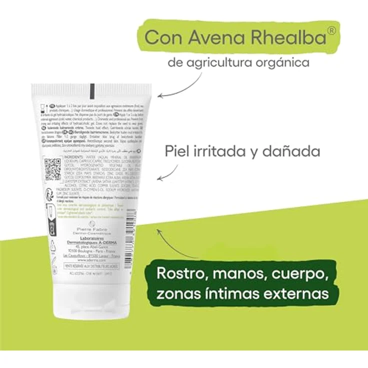 A-Derma Dermalibour+, Reparaturcreme für trockene Haut, 50 ml, schützend und beruhigend, wasserbeständig, für die ganze Familie – Bild 3
