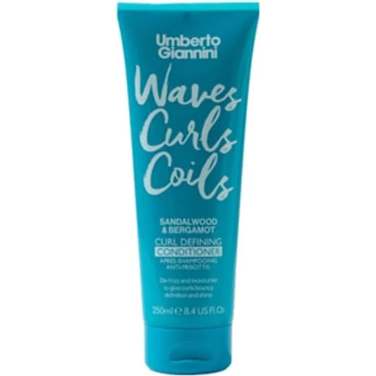 Umberto Giannini Waves, Curls & Coils Conditioner, Anti-Frizz-Formel mit Sandelholz-Duft für Männer, 300 ml