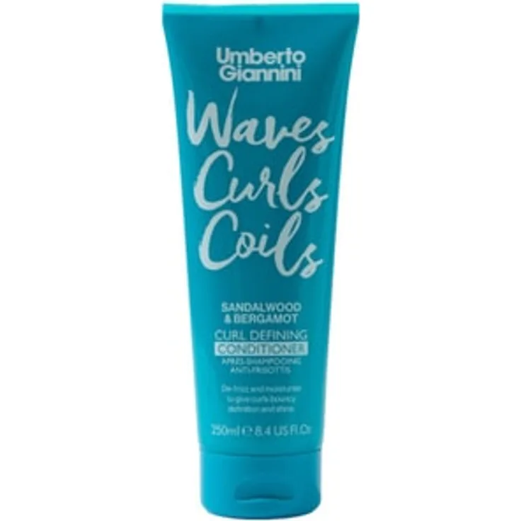 Umberto Giannini Waves, Curls & Coils Conditioner, Anti-Frizz-Formel mit Sandelholz-Duft für Männer, 300 ml
