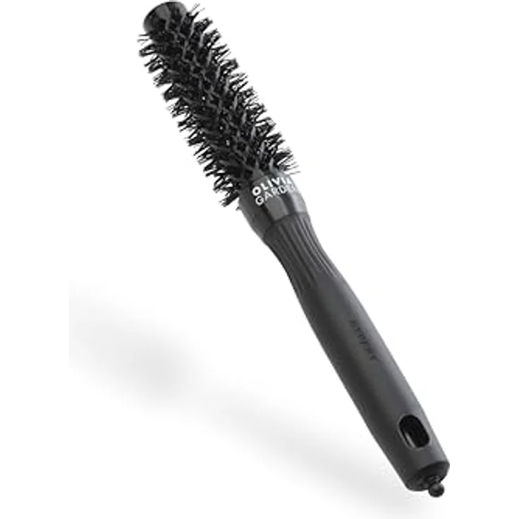 OLIVIA GARDEN Expert Blowout Shine Runde Keramikbürste Schwarz - 20, für glänzende und frizzfreie Blowouts – Bild 1