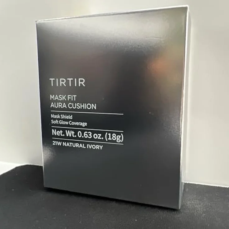 TIRTIR Mask Fit Aura Cushion, feuchtigkeitsspendendes Make-up im Schwamm, Farbton 21W Natural Ivory, 18 g, mit Hyaluronsäure und hervorragender Abdeckung – Bild 7