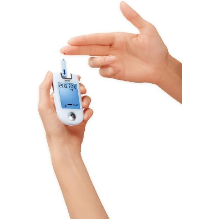 Beurer GL 40 Blutzuckermessgerät, weiß, klinisch getestet, beleuchteter Teststreifen-Einfuhrschacht, 480 Messwert-Speicherplätze, Starter-Set mit Stechhilfe und Teststreifen – Bild 5