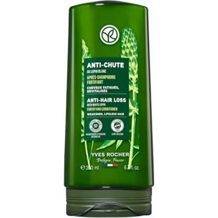 Yves Rocher Anti-Hair Loss Fortifying Conditioner Herren, 200 ml, mit weißer Lupine und Bio-Agave, für kräftigeres Haar – Bild 1