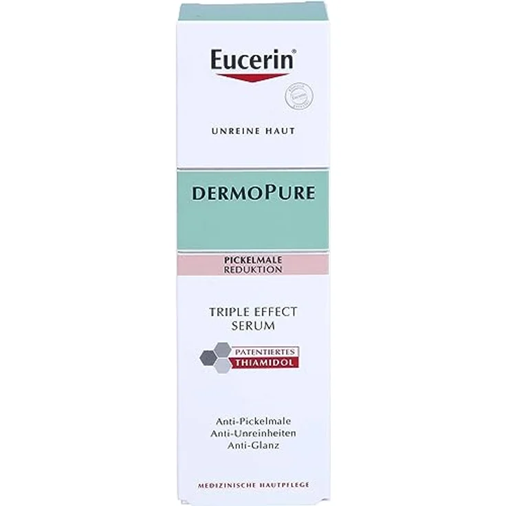 Eucerin Dermopure Triple Effect Gesichtsserum gegen unreine Haut, Pickelmale und glänzende Haut, 40 ml Lösung – Bild 1