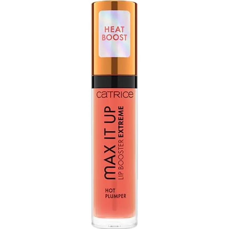 Catrice Max It Up Lip Booster Extreme, Nr. 020, Orange, pflegend, Extremes Volumen, vergrößernd, glänzend, vegan, 1er Pack (4ml)